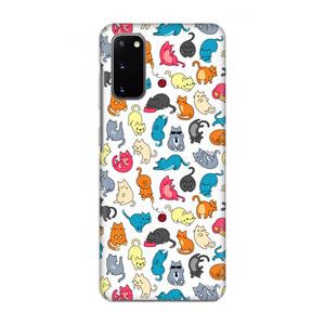CaseCompany Kleurrijke katten: Volledig geprint Samsung Galaxy S20 Hoesje