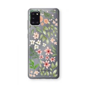 CaseCompany Botanical sweet flower heaven: Samsung Galaxy A31 Transparant Hoesje