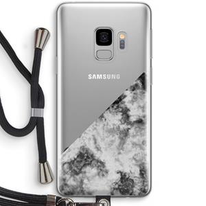 CaseCompany Onweer: Samsung Galaxy S9 Transparant Hoesje met koord