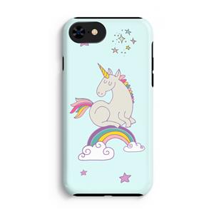 CaseCompany Regenboog eenhoorn: iPhone 8 Tough Case