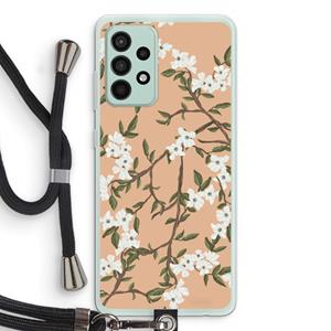 CaseCompany Blossoming spring: Samsung Galaxy A52s 5G Transparant Hoesje met koord