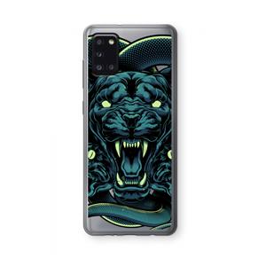CaseCompany Cougar and Vipers: Samsung Galaxy A31 Transparant Hoesje