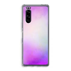 CaseCompany Clouds pastel: Sony Xperia 5 Transparant Hoesje