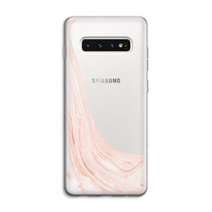 CaseCompany Peach bath: Samsung Galaxy S10 4G Transparant Hoesje