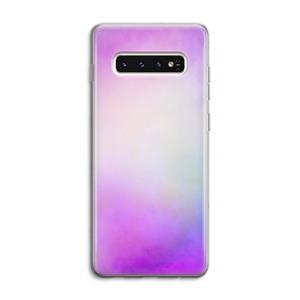 CaseCompany Clouds pastel: Samsung Galaxy S10 4G Transparant Hoesje