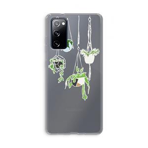 CaseCompany Hang In There: Samsung Galaxy S20 FE / S20 FE 5G Transparant Hoesje