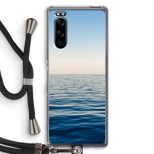 CaseCompany Water horizon: Sony Xperia 5 Transparant Hoesje met koord
