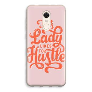 CaseCompany Hustle Lady: Xiaomi Redmi 5 Transparant Hoesje