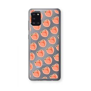 CaseCompany Just peachy: Samsung Galaxy A31 Transparant Hoesje