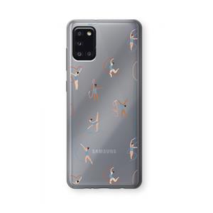 CaseCompany Dancing #3: Samsung Galaxy A31 Transparant Hoesje