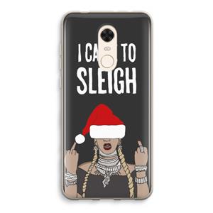 CaseCompany Came To Sleigh: Xiaomi Redmi 5 Transparant Hoesje