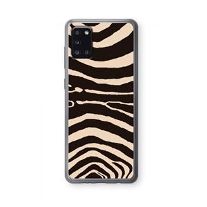 CaseCompany Arizona Zebra: Samsung Galaxy A31 Transparant Hoesje