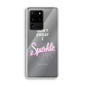 CaseCompany Sparkle quote: Samsung Galaxy S20 Ultra Transparant Hoesje