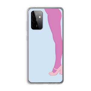 CaseCompany Pink panty: Samsung Galaxy A72 Transparant Hoesje