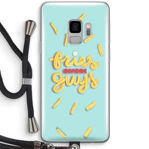 CaseCompany Always fries: Samsung Galaxy S9 Transparant Hoesje met koord