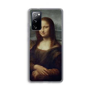 CaseCompany Mona Lisa: Samsung Galaxy S20 FE / S20 FE 5G Transparant Hoesje