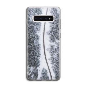 CaseCompany Snøfall: Samsung Galaxy S10 4G Transparant Hoesje