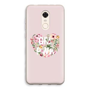 CaseCompany GRL PWR Flower: Xiaomi Redmi 5 Transparant Hoesje