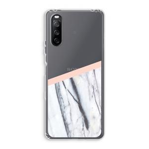 CaseCompany A touch of peach: Sony Xperia 10 III Transparant Hoesje