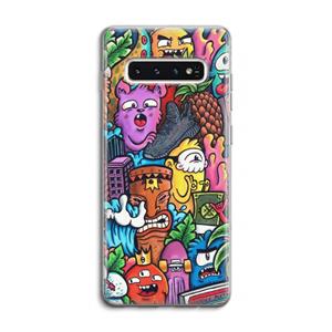 CaseCompany Vexx Mixtape: Samsung Galaxy S10 4G Transparant Hoesje