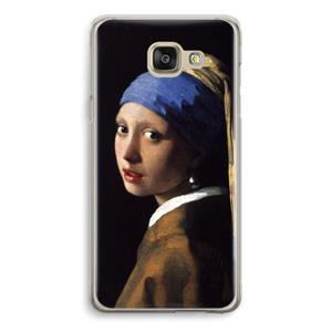 CaseCompany The Pearl Earring: Samsung Galaxy A5 (2016) Transparant Hoesje
