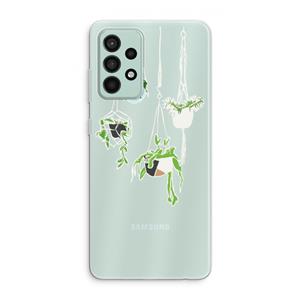 CaseCompany Hang In There: Samsung Galaxy A52s 5G Transparant Hoesje