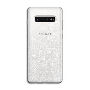 CaseCompany Vexx City #2: Samsung Galaxy S10 4G Transparant Hoesje