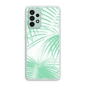 CaseCompany Palmbladeren: Samsung Galaxy A52s 5G Transparant Hoesje