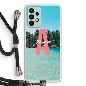 CaseCompany Pacific Dream: Samsung Galaxy A52s 5G Transparant Hoesje met koord