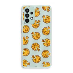 CaseCompany You Had Me At Pizza: Samsung Galaxy A52s 5G Transparant Hoesje