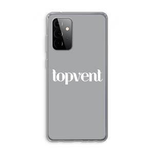 CaseCompany Topvent Grijs Wit: Samsung Galaxy A72 Transparant Hoesje