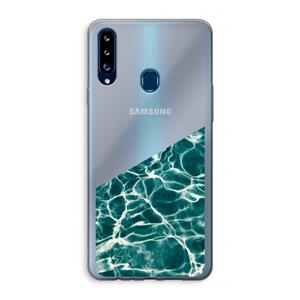 CaseCompany Weerkaatsing water: Samsung Galaxy A20s Transparant Hoesje