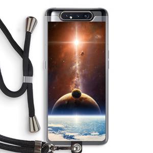 CaseCompany Omicron 2019: Samsung Galaxy A80 Transparant Hoesje met koord