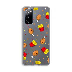 CaseCompany Chicken 'n Fries: Samsung Galaxy S20 FE / S20 FE 5G Transparant Hoesje