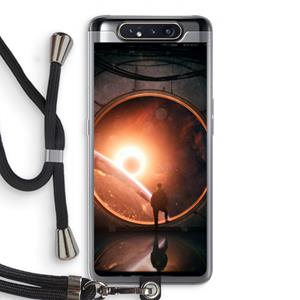CaseCompany Ephemeral: Samsung Galaxy A80 Transparant Hoesje met koord