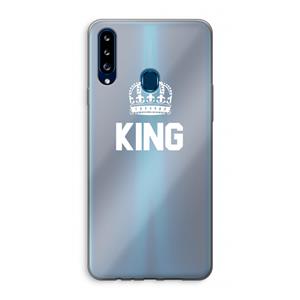 CaseCompany King zwart: Samsung Galaxy A20s Transparant Hoesje