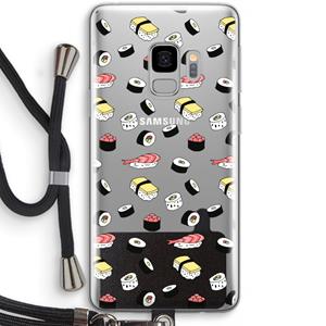 CaseCompany Sushi time: Samsung Galaxy S9 Transparant Hoesje met koord