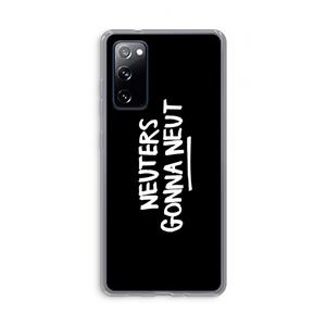 CaseCompany Neuters (zwart): Samsung Galaxy S20 FE / S20 FE 5G Transparant Hoesje