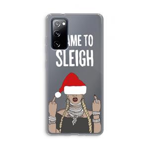 CaseCompany Came To Sleigh: Samsung Galaxy S20 FE / S20 FE 5G Transparant Hoesje