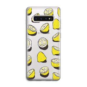 CaseCompany When Life Gives You Lemons...: Samsung Galaxy S10 4G Transparant Hoesje