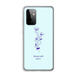 CaseCompany Bloom with grace: Samsung Galaxy A72 Transparant Hoesje