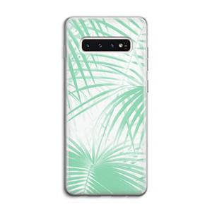 CaseCompany Palmbladeren: Samsung Galaxy S10 4G Transparant Hoesje