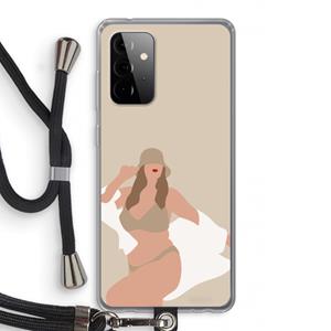 CaseCompany One of a kind: Samsung Galaxy A72 5G Transparant Hoesje met koord