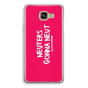 CaseCompany Neuters (roze): Samsung Galaxy A5 (2016) Transparant Hoesje