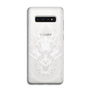 CaseCompany Oh Deer: Samsung Galaxy S10 4G Transparant Hoesje