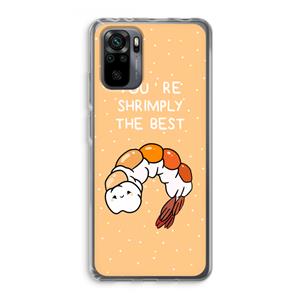 CaseCompany You're Shrimply The Best: Xiaomi Redmi Note 10 Pro Transparant Hoesje