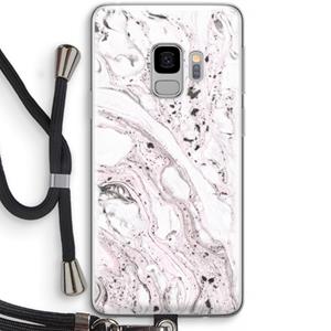 CaseCompany Mengelmoes: Samsung Galaxy S9 Transparant Hoesje met koord