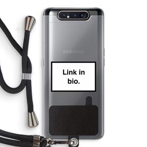 CaseCompany Link in bio: Samsung Galaxy A80 Transparant Hoesje met koord