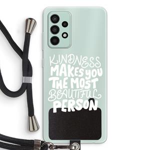 CaseCompany The prettiest: Samsung Galaxy A52s 5G Transparant Hoesje met koord