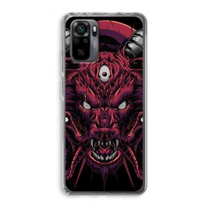 CaseCompany Hell Hound and Serpents: Xiaomi Redmi Note 10 Pro Transparant Hoesje